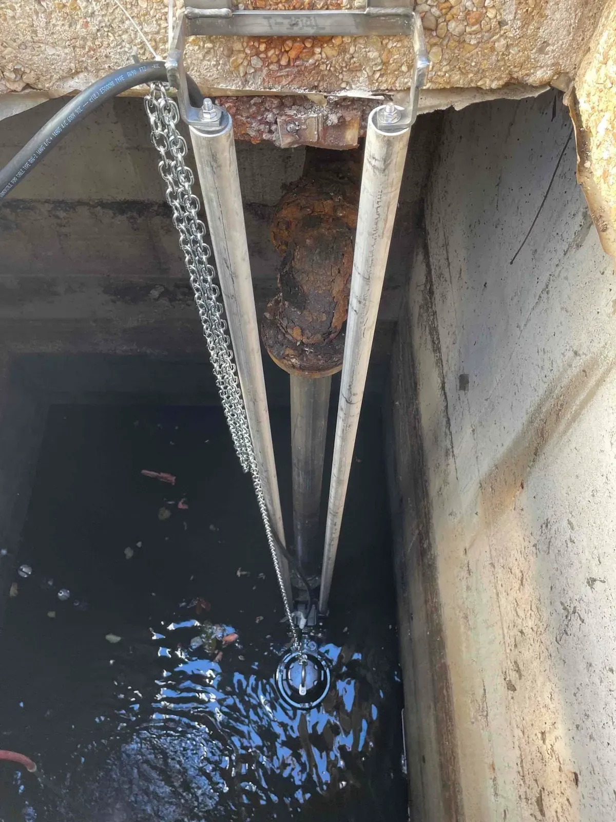 Grinder pump replacement completed by Mallick Plumbing & Heating