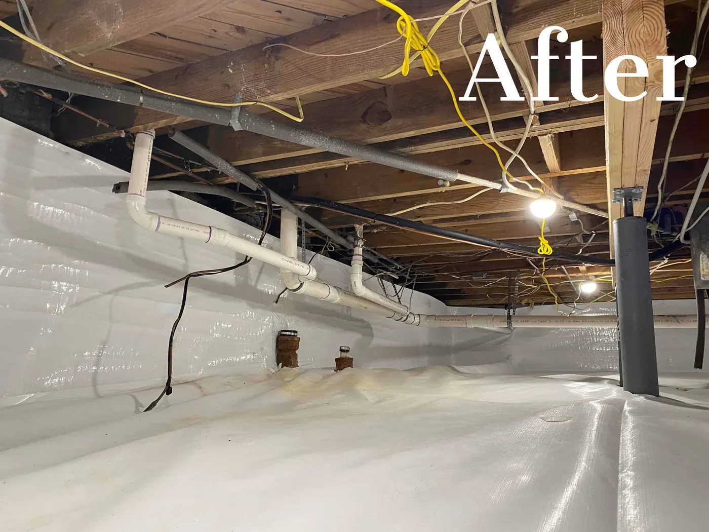 Finished piping after the repipe in Whole-Home Repipe in Silver Spring