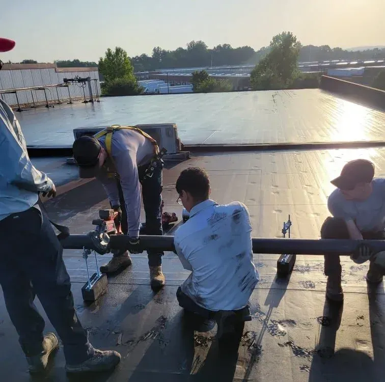 New commercial gas piping installed in Frederick