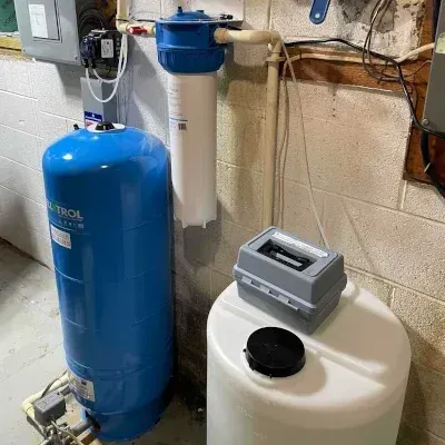 Soda ash injection water filtration system installed in Clarksburg