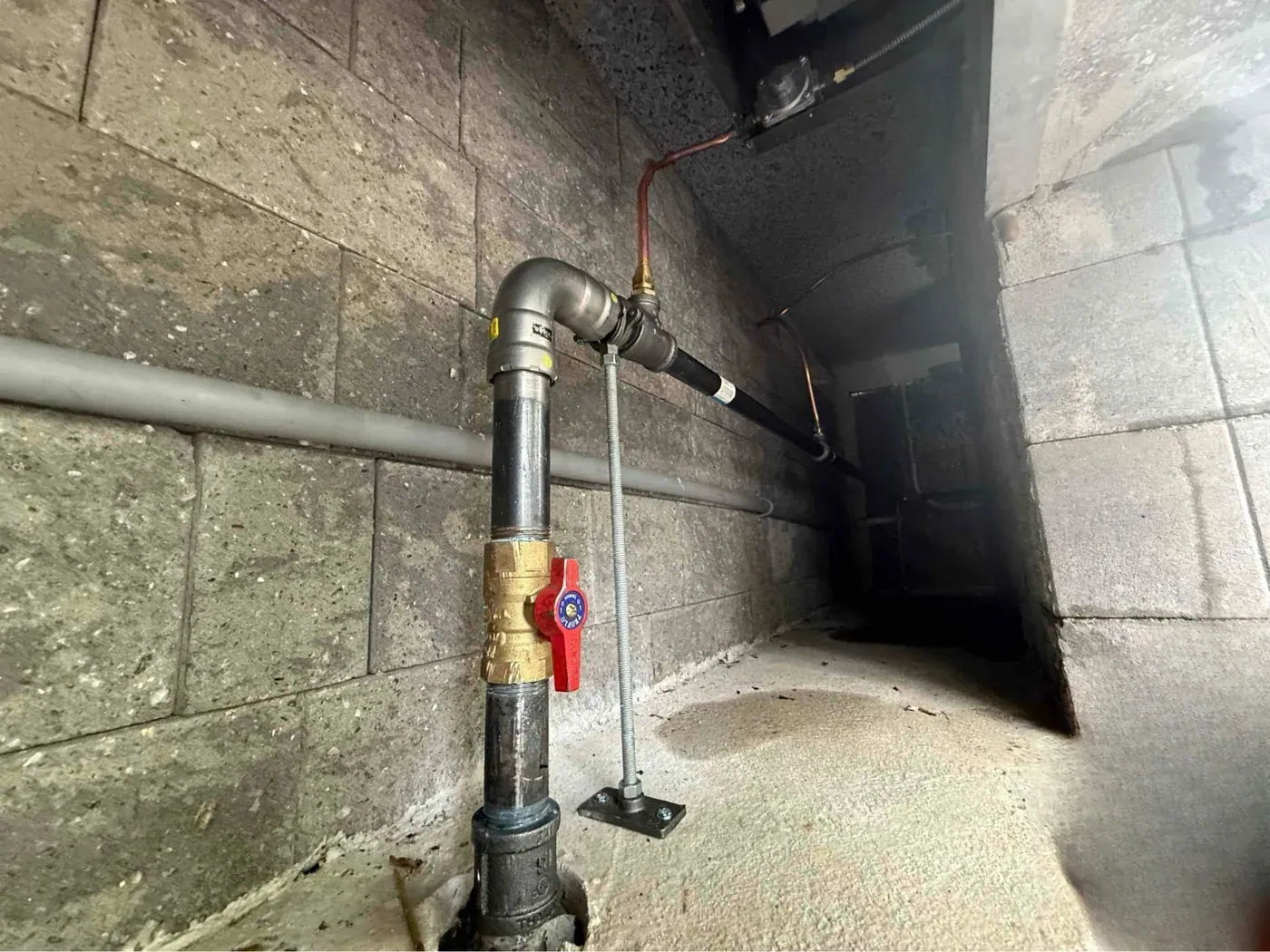 Gas line installation at the Columbia property in Underground Gas Line Installation in Columbia