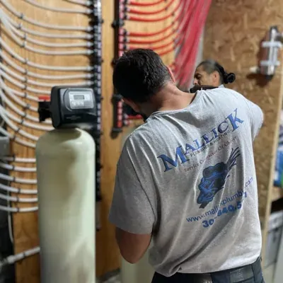 Completed water treatment system in Water Quality Installation in Gaithersburg